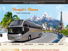 Tablet Screenshot of busreisen-frenzel.de